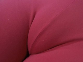 My Red Shorts Hiding my Tight Pussy Mound.