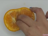 Fruit Finger Fuck | Orange juicy love | Secret Masturbation Part 1