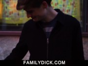 Preview 1 of Disobedient Smoking stepson Takes stepdaddy's Hard Cock In His Mouth Instead