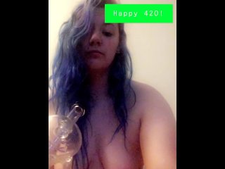 smoking naked, exclusive, suicide girls, vertical video