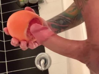 Aftrekken Grote Lul Solo Neuken Grapefruit XxX Voedsel Porno & Cumshot