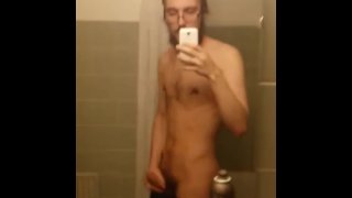 Mr Slim teasing his thick cock
