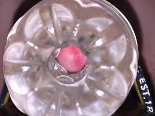 Hot_Guy Cumming Alot Inside of Fleshlight_While Moaning_Loud - 4K