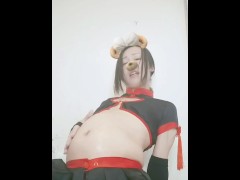 0017 crossdresser Rai_Luy enema bellyinflation 