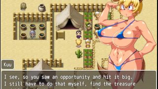 EP 2 Of The RPG Hetai Game Treasure Hunter Kee And The Ancient Ruins Features A Bandaged-Kink Outfit