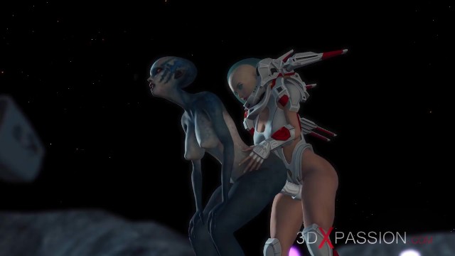 Alien Sex. Spacewoman in Spacesuit Plays with Alien on the Exoplanet -  Pornhub.com