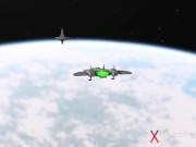 Preview 2 of Earth orbit - a sex journey. Alien shemale fucks a horny sex slave in the space station