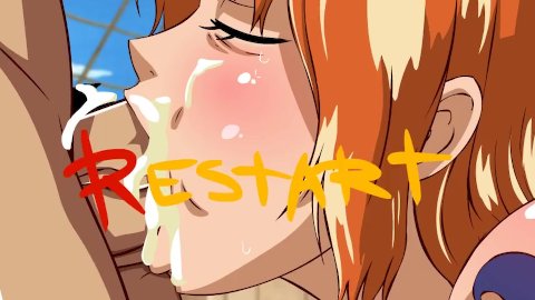 One Piece - Nami doble cogida - Dibujos animados hentai sin censura