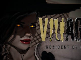 Resident Evil Village: Tall Vampire Lady Dimitrescu Dominación Follando