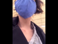 OtakuJennii trying out her new vibrating panties at the grocery store! HD (Vertical Video)