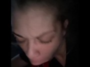 Preview 1 of Messy Ass Head Sucked a fruit roll up off coworker , his gf doesn’t know