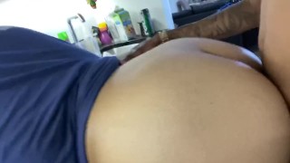 Redbone Teen Fucked In Kitchen