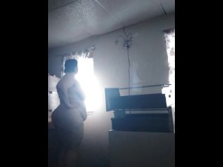 Bbw looking out the window