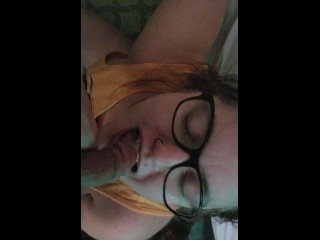 amateur, glasses, real, swallow