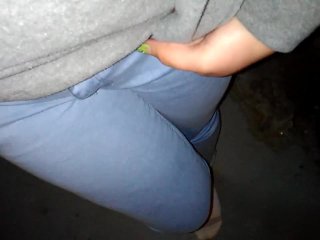 Peeing in my jeans after being locked in the basement. My socks get soaked also.