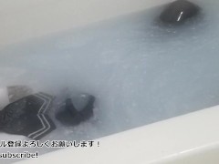 【WAM】セーラー服と黒ストッキングでローション風呂に浸かる/School Sailor. Pantyhose. Lotion Bath. Slime. - Screenshot 10 of 16 - ローション