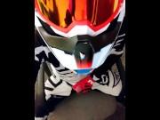 Preview 6 of MX motoboy cumming on MX Helmet