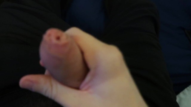Wanking my Uncircumcised Cock from SOFT to HARD - Ejaculating a Big Load of CUM!