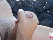 Preview 6 of Jerking off on a nudist beach