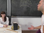 Preview 2 of GenderX - Hot Transgender Teacher Ms. Mars Fucked In Classroom