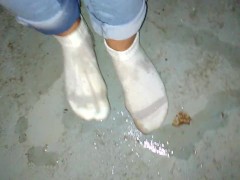 Locked myself in the basement and I had to pee my pants