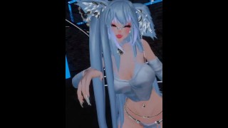 VRChat POV lap dance from a pretty neko girl