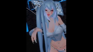 VRChat POV танец на коленях от симпатичной девушки neko