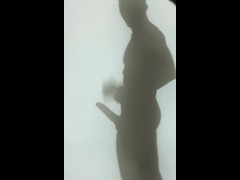Handjob Shadow fuck sexy boy | Jackoff playing with my shadow/ Muscular guy on the shadow