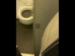 Video The slave was ordered to masturbate and pee in the toilet in the PLANE! Sky