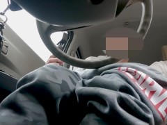 身長155cm Kカップで顔もS級超可愛い娘⑥天真爛漫なてんしちゃんと久々のデート　透け透けシャツニコニコ笑顔で　いつも通りの絶品の車内キス・フェラ・手コキ - Screenshot 5 of 16 - 個人撮影