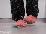 Preview 6 of Feet vs Rubber band to satisfy your Foot Fetish