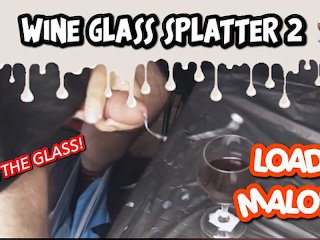 glass, creampie, wine glass, slow motion