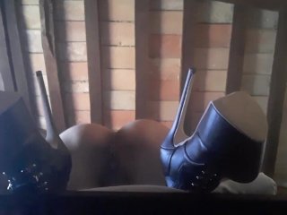 Laura On Heels model 2021 bound on_a table_and roughly fucked