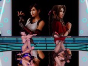 Preview 1 of [MMD] GIRL'S DAY - SOMETHING Tifa Aerith FF7 Remake Uncensored 3D Erotic Dance