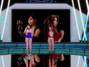 Preview 4 of [MMD] GIRL'S DAY - SOMETHING Tifa Aerith FF7 Remake Uncensored 3D Erotic Dance