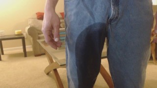 Navydude09 Soaking My Jeans With Piss