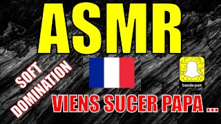 French ASMR Come SUCKING Daddy's COCK
