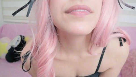 Mew! Kitty girl swallows your cum (pet play, blowjob, trailer)