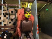 Preview 2 of Two horny Puppies fucking at the basement
