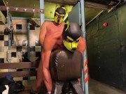 Preview 4 of Two horny Puppies fucking at the basement