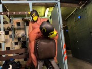 Preview 5 of Two horny Puppies fucking at the basement