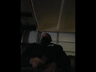 Almost caught having a quick jerk in a cart at work