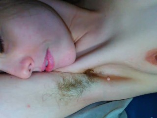 PinkMoonLust Nasty Dirty Tongue Fetish Slut Hairy Hirsute Armpits Furry Pits Hair Fetish