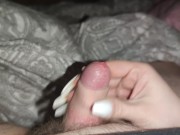 Preview 1 of I help him to get his little cock to cum *unbelievable amount of cum*