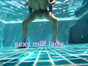 Preview 1 of Underwater sex in public, people watching
