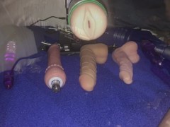 Video POV of My First time ever using my new HISMITH Fuck Machine, loud moaning & intense Cumming at end. 