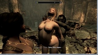 Big Dick Muscular Elf Sex. Interracial porn | PC gameplay