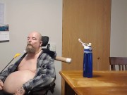 Preview 3 of Quadriplegic Suck An Old Guy Swallows His Load