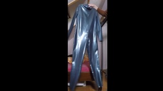 Unboxing Latex-Line Neck Entry Latex Catsuit