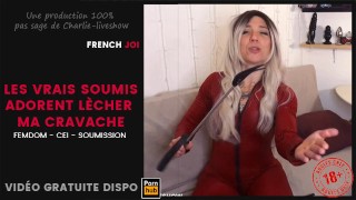 Real Submissives Love To Lick My Crop FRENCH JOI